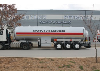 Semiremorcă cisternă pentru transport de gazelor DOĞAN YILDIZ 45 M3 SEMI TRAILER LPG TANL: Foto 1