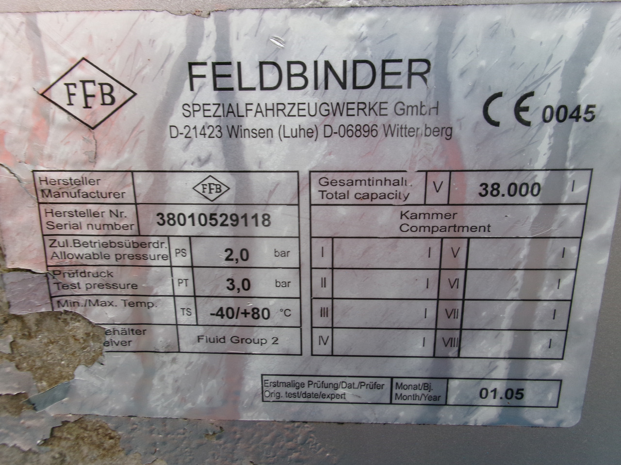 Leasing de Feldbinder Powder tank alu 38 m3 (tipping) Feldbinder Powder tank alu 38 m3 (tipping): Foto 28