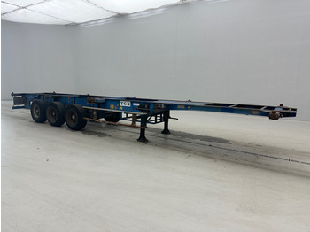 Fruehauf Skelet 2 x 20-40 ft - Semiremorcă transport containere/ Swap body: Foto 3