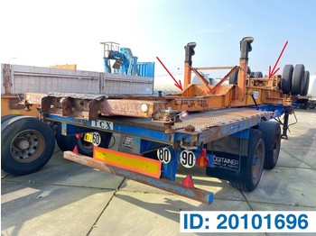 Semiremorcă transport containere/ Swap body Fruehauf Skelet 2 x 20-40 ft: Foto 1
