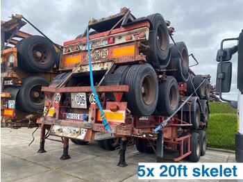 Semiremorcă transport containere/ Swap body Fruehauf Stack 5X 20 ft skelet*: Foto 1