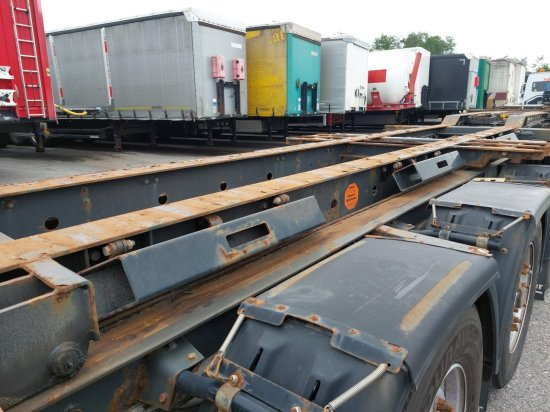 Semiremorcă transport containere/ Swap body Krone SDC27 Containerchassi Multi, Slider, HighCube, Liftachse, Front und Heck-Ausschub,: Foto 13