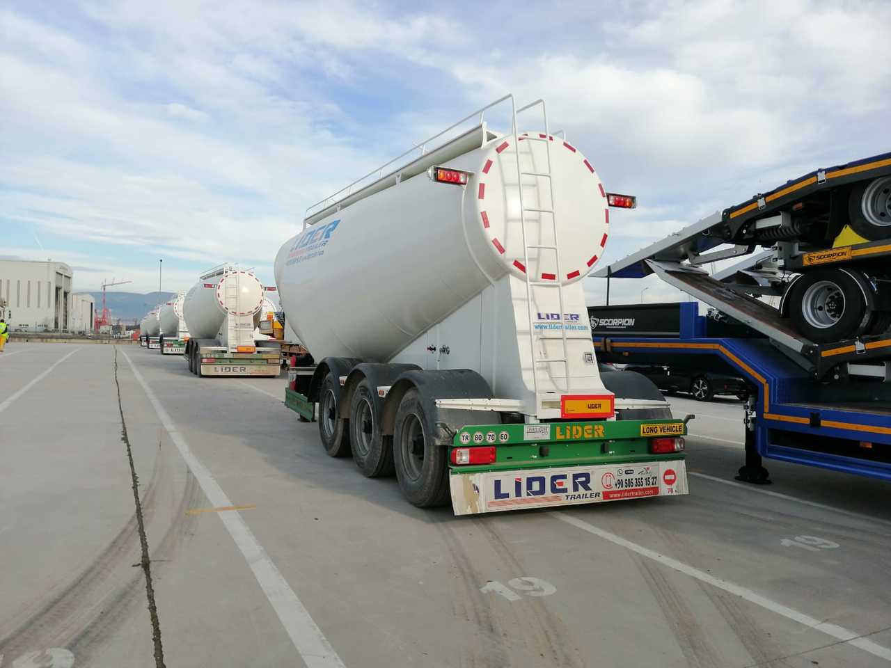 Semiremorcă cisternă pentru transport de ciment nou LIDER 2023 MODEL NEW CEMENT TANKER: Foto 19