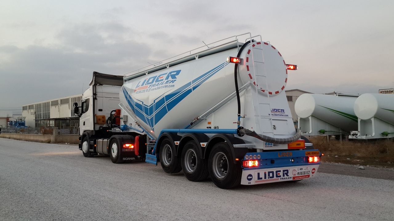 Semiremorcă cisternă pentru transport de ciment nou LIDER 2023 MODEL NEW CEMENT TANKER: Foto 14