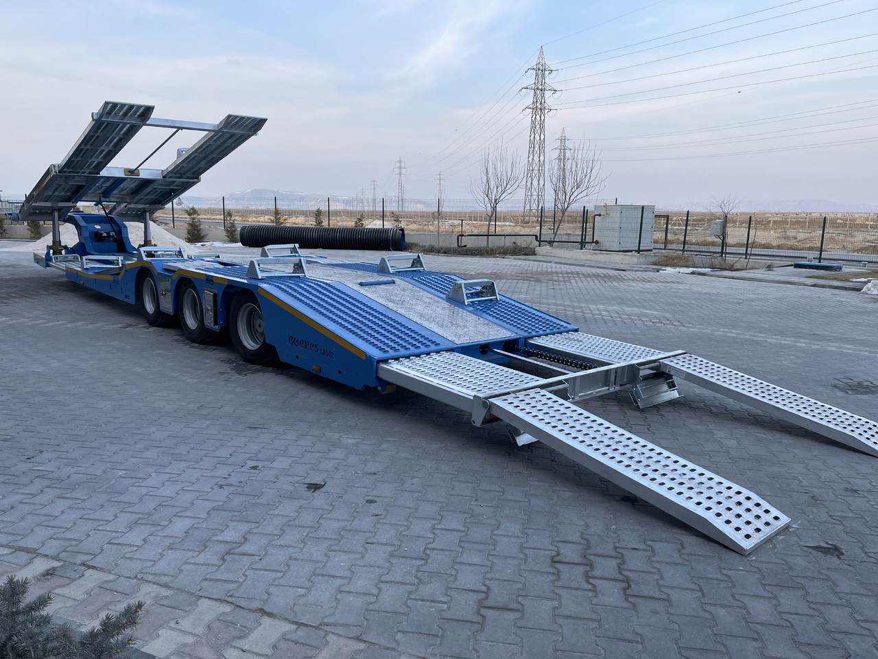 Semiremorcă transport auto pentru transport de utilaje grele nou LIDER 2024 NEW UNUSED READY IN FACTORY STOCK: Foto 13