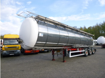Semiremorcă cisternă pentru transport de produselor alimentare L.A.G. Food / chemical tank inox 34.6 m3 / 2 comp + pump: Foto 1