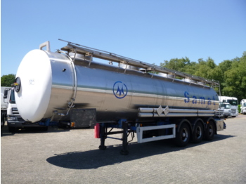 Semiremorcă cisternă pentru transport de produse chimice Magyar Chemical tank inox 30 m3 / 1 comp + pump: Foto 1