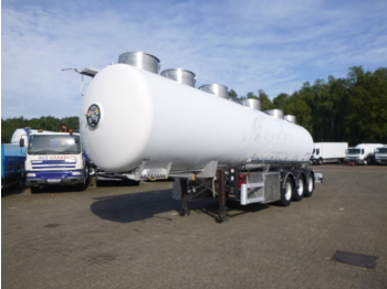 Semiremorcă cisternă pentru transport de produselor alimentare Magyar Food tank inox 28.5 m3 / 4 comp + pump: Foto 1