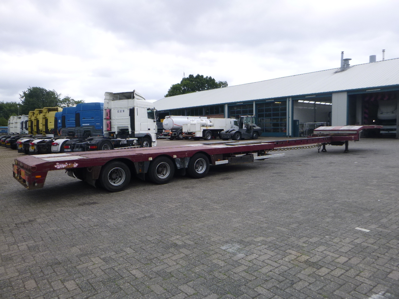 Semiremorcă transport agabaritic Nooteboom 3-axle semi-lowbed trailer extendable 14.5 m + ramps: Foto 4