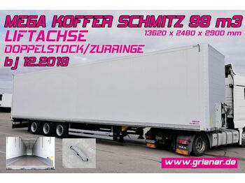 Semiremorcă furgon Schmitz Cargobull SKO 24/ MEGA /LIFT/ DOPPELSTOCK/ZURRINGE 100 m3: Foto 1