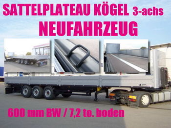 Kögel SN 24 / PLATEAU / plattform / baustoffe / STAHL - Semiremorcă platformă
