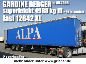  BERGER SAPL 24/ LASI XL / 4988 kg leergewicht !! - Semiremorcă prelată