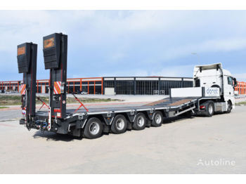 DONAT 4 axle Lowbed Semitrailer with lifting platform - Semiremorcă transport agabaritic