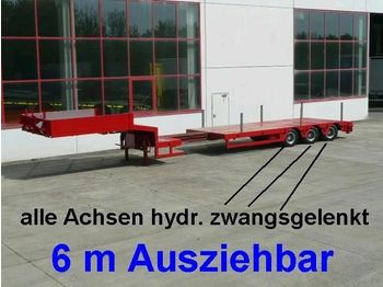 Möslein 3 Achs Tieflader, ausziehbar 6 m, alle ach - Semiremorcă transport agabaritic