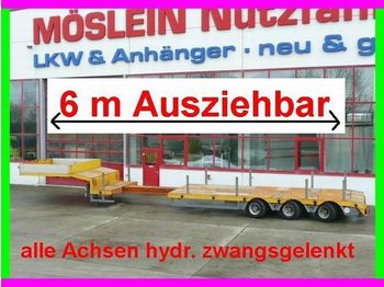 Möslein 3 Achs Tieflader, ausziehbar 6 m, alle achsen hydr. gelenkt - Semiremorcă transport agabaritic