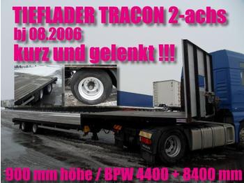  TRACON 2-achs / LENKACHSE / BPW / NL 28690 kg - Semiremorcă transport agabaritic