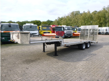 Veldhuizen Semi-lowbed trailer (light commercial) P37-2 + ramps + winch - Semiremorcă transport agabaritic