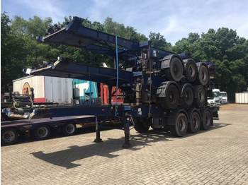 Dennison Stack of 3 units - 3-axle sliding container trailer - Semiremorcă transport containere/ Swap body