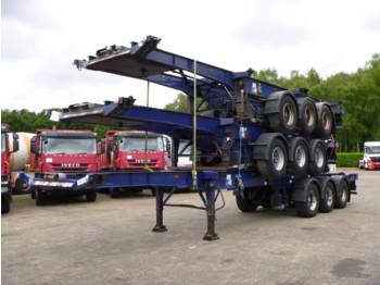 Dennison Stack of 3 units - 3-axle sliding container trailer - Semiremorcă transport containere/ Swap body