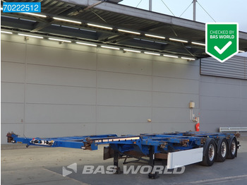 Krone SD 3 axles 2x 20 - 45ft Liftachse Extendable . - Semiremorcă transport containere/ Swap body