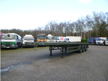 Montracon 3-axle platform trailer + twistlocks 40 ft - semiremorcă transport containere/ swap body