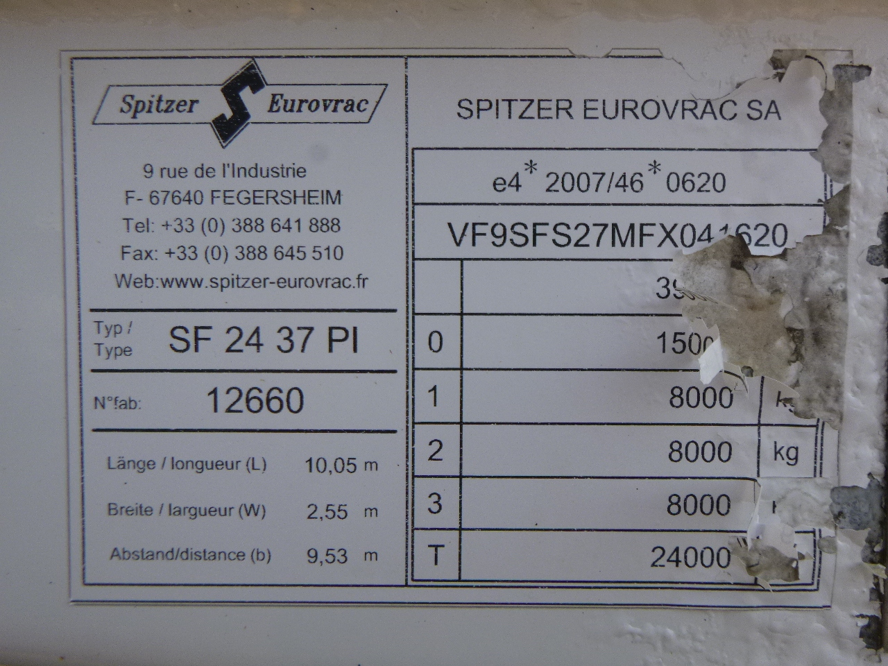 Semiremorcă siloz pentru transport de făină Spitzer Powder tank alu 37 m3: Foto 29