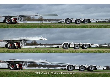 Semiremorcă transport auto Vlastuin VTR Trailer |Truck low loader | Hydro extension | Steer/lift axle | Alcoa rims |: Foto 1