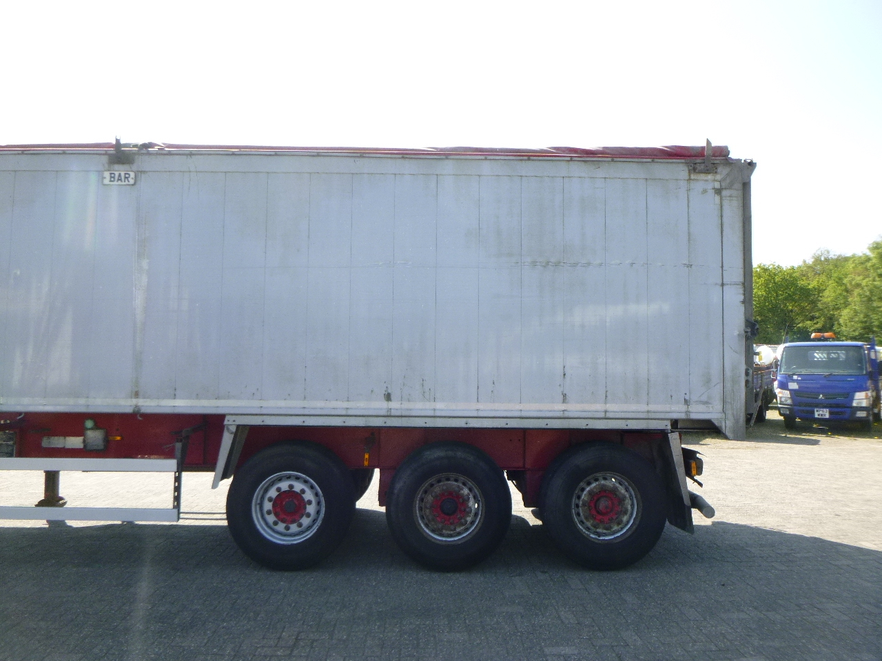 Semiremorcă basculantă Wilcox Tipper trailer alu 55 m3 + tarpaulin: Foto 5