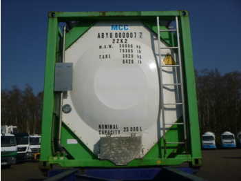 Container cisternă, Semiremorcă Danteco Food tank container inox 20 ft / 25 m3 / 1 comp: Foto 5