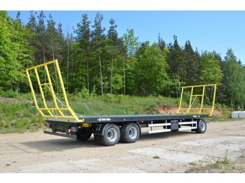 Remorcă platforma agricolă Metal-Fach Ballentransportwagen T 019-Neumaschine: Foto 1