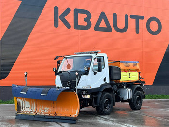 Unimog U 20 4x4 SNOW PLOW / SPREADER / TIPPER BOX - Motocultor