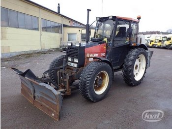 Valmet 555-4 Traktor 4WD med vikplog och sandspridare  - Tractor agricol