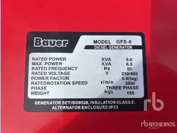 Generator electric BAUER GENERATOREN GFS-6 ATS 230/400 Volt: Foto 5