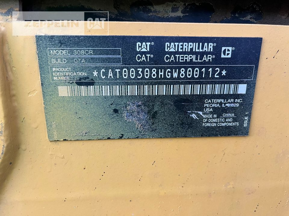 Mini excavator Caterpillar 308-06A: Foto 9