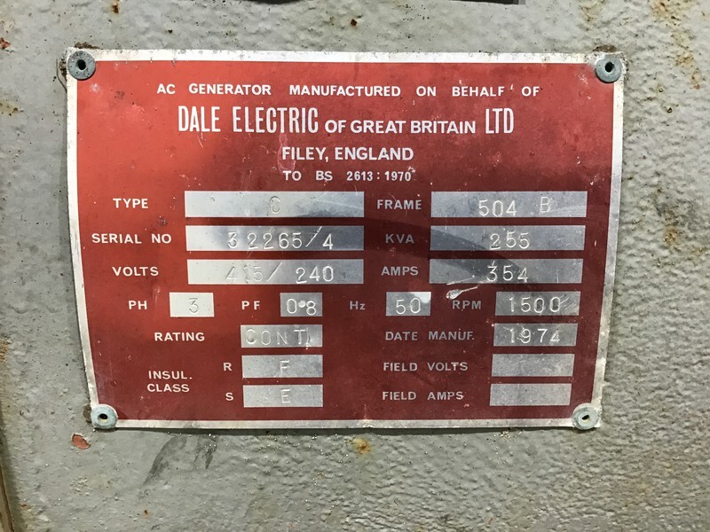 Generator electric Dale ORMAN 6QT GENERATOR 255 KVA USED: Foto 7