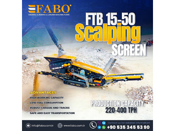 Concasor nou FABO FTB 15-50 Mobile Scalping Screen | Ready in Stock: Foto 1