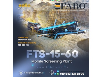 Concasor nou FABO FTS 15-60 Mobile Screening Plant | Tracked Screening Plant | Ready In Stock: Foto 1
