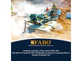 Utilaje miniere nou FABO MOBILE CRUSHING PLANT: Foto 1
