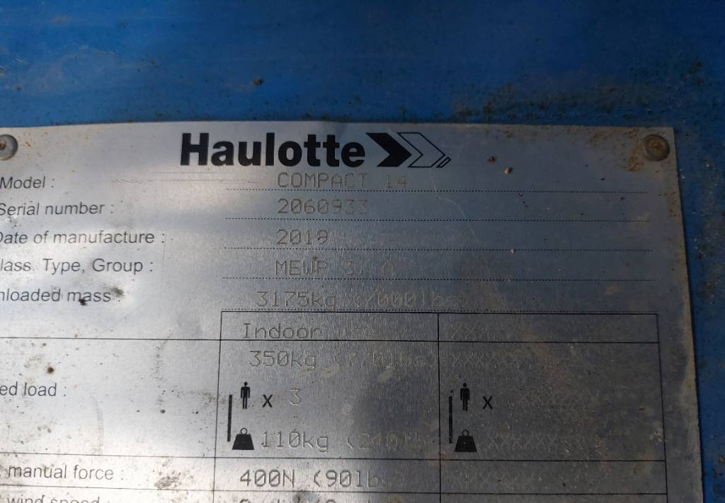 Platforma foarfeca Haulotte Compact 14: Foto 7
