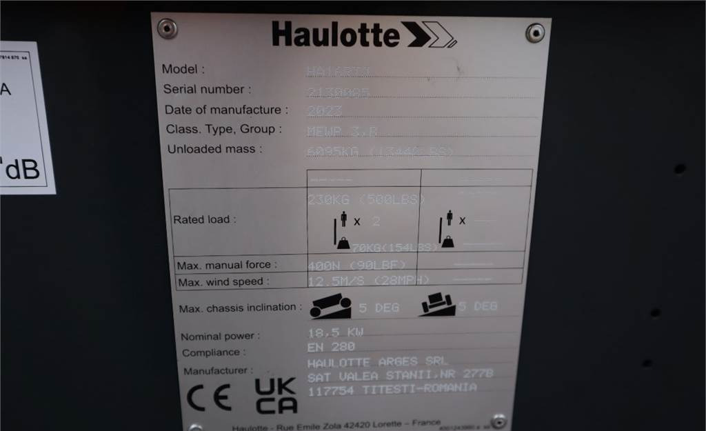 Nacela articulata Haulotte HA16RTJ Valid Inspection, *Guarantee! Diesel, 4x4: Foto 6