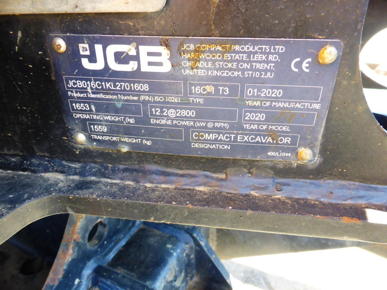 Mini excavator JCB 16C-1: Foto 7