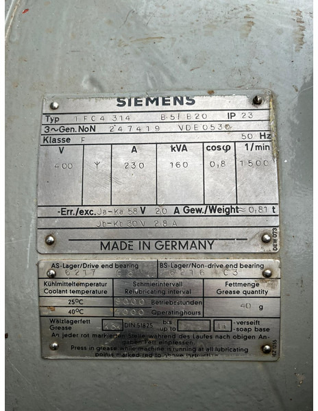Generator electric MERCEDESBENZ 150 kVA: Foto 16