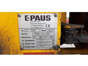 Încărcător frontal pe pneuri Paus RL 1051 (For parts): Foto 3