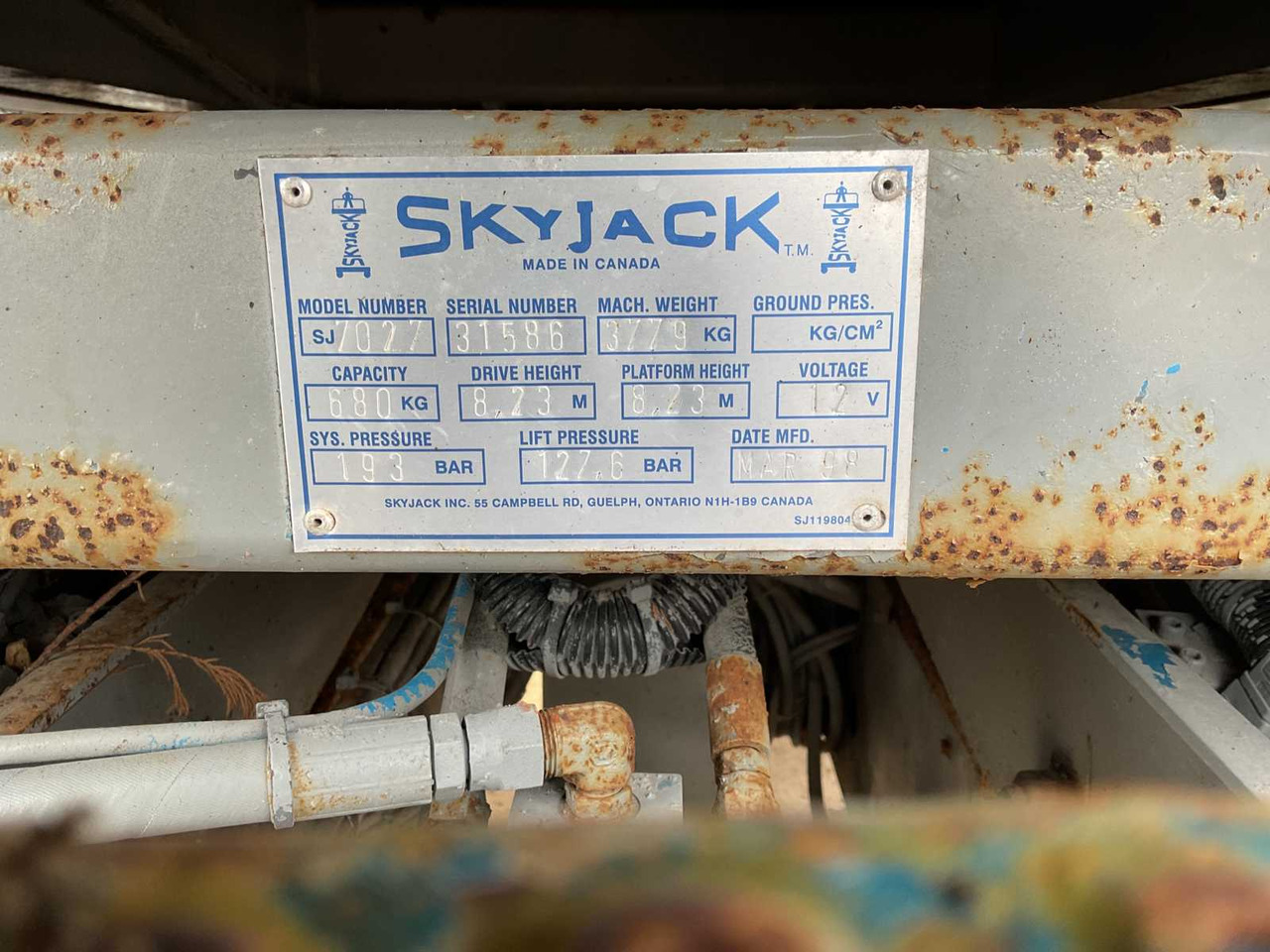 Autopropulsată platformă Skyjack SJ7027: Foto 20