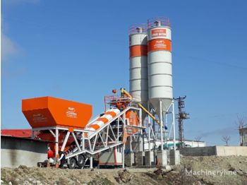 Plusmix 100 m³/hour Mobile Concrete Batching Plant - BETONYY ZAVOD - CEN - Staţie de betoane