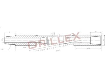 Masina de foraj orizontala Vermeer D33x44,D36x50 FS1 4,5m Drill pipes, żerdzie: Foto 1