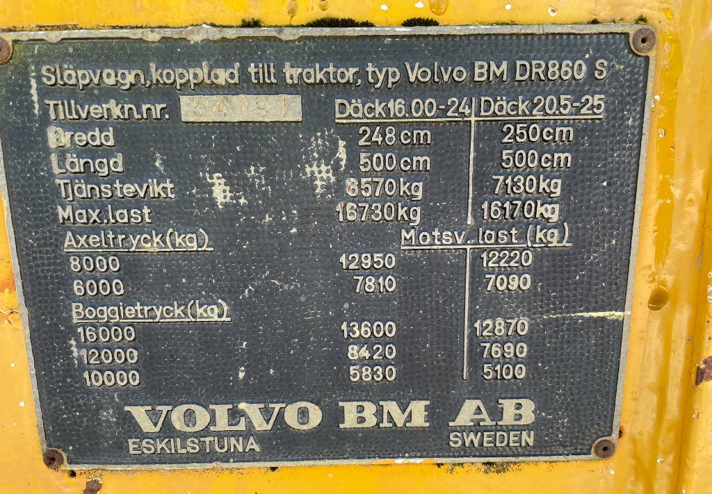 Camion articulat Volvo BM DR 860 S: Foto 3
