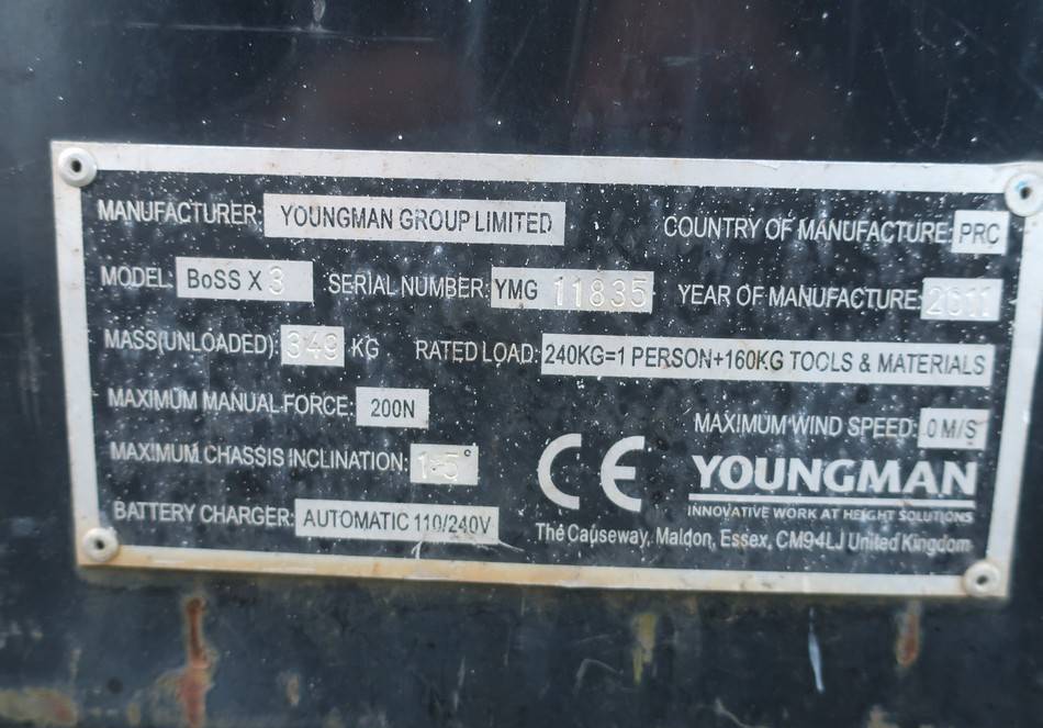 Platforma foarfeca Youngman Boss X3 Electric Push Scissor Work Lift 455cm: Foto 10