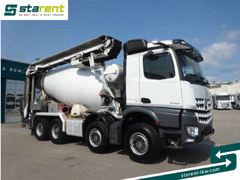 Autobetonieră Mercedes-Benz Arocs 3748 8x4 Liebherr Betonmischer + Förderb.: Foto 3
