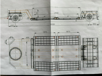 Semiremorcă transport agabaritic EMTECH 2 osiowa PCN 18 TIEFBETT Zagłębiana Rozciągana Oś Skrętna UNIKAT: Foto 4